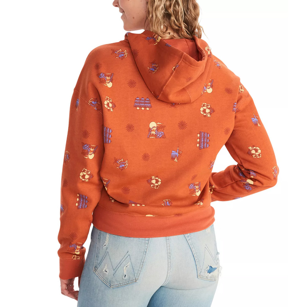 Marmot Women's Printed DJ Javier Hoodie Amber Size M 1990 - Picture 2 of 2